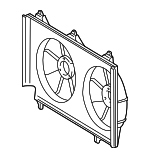 167110H020 - Cooling System: Fan Shroud for Toyota: Camry, Solara Image