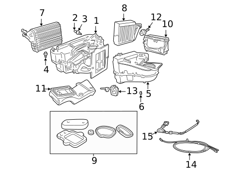 Condenser, Compressor & Lines for 2003 Dodge Neon #1