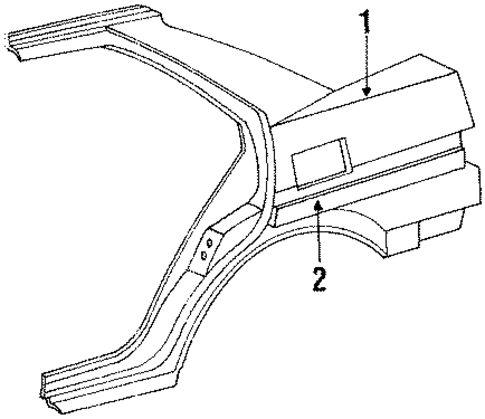 Quarter Panel & Components for 1988 Acura Integra #0