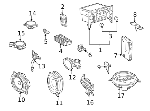 Sound System for 2008 Lexus LS600h #0