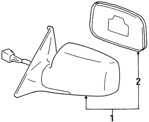 Outside Mirrors for 1995 Lexus LS400 #0