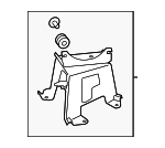 445900E040 - Electrical: ABS Modulator Bracket for Toyota: Highlander Image