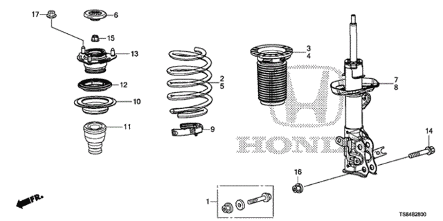 Front Shock Absorber for 2013 Honda Civic #0