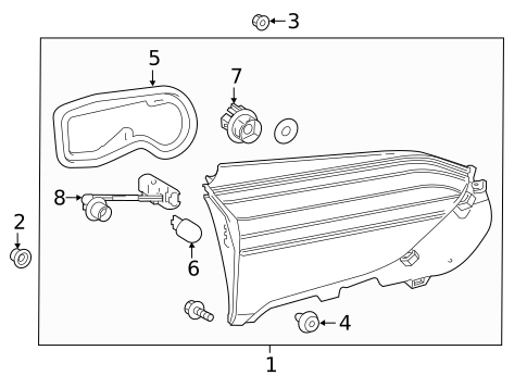 Backup Lamps for 2022 Toyota RAV4 #1