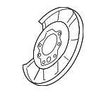 44020CY01B - Brakes: Splash Shield for Nissan: Juke, Rogue, Rogue Select, Sentra Image