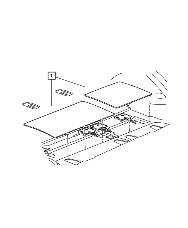 1FL68BD5AB - : Load Floor Panel, Right for Mopar Image