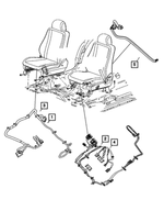 68003187AA - Electrical: Power Seat Wiring, Right for Mopar Image