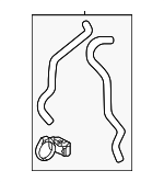 16260F0180 - Cooling System: Hose Assembly for Toyota Image
