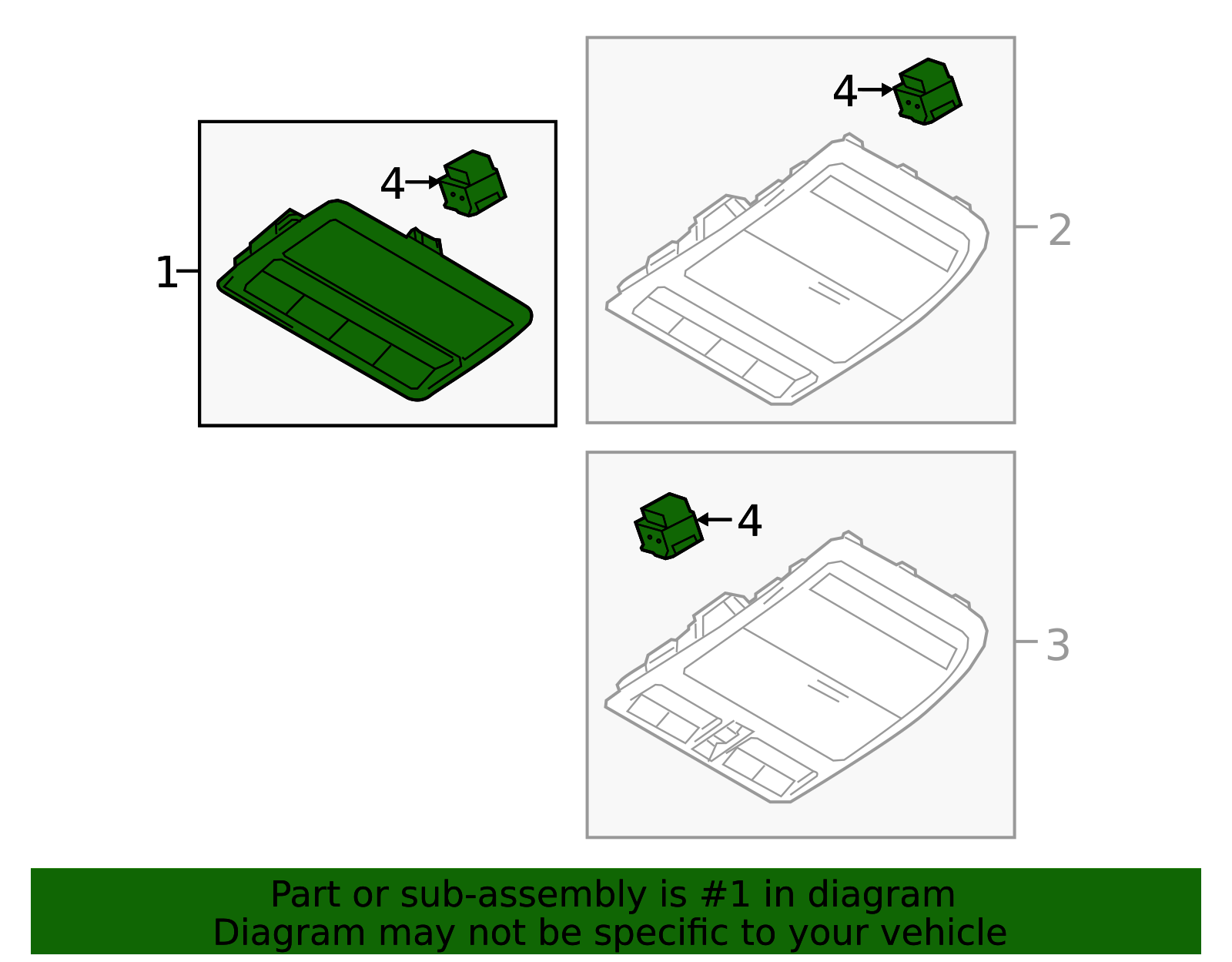BCKA-69-97YA-02 - Overhead Console - 2019 2020 Mazda 3 | Mazda
