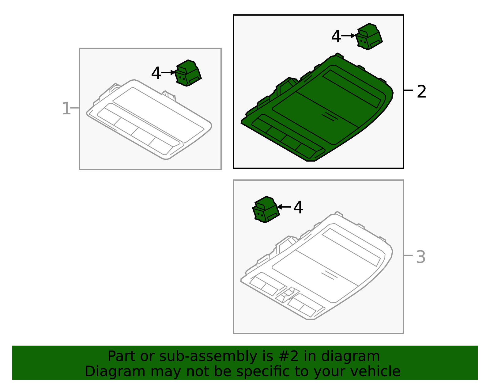 2024 Mazda 3 Console Overhead BHRC-69-97YA-02 | OEM Parts Online
