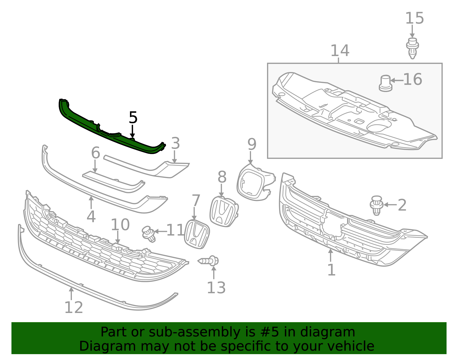 えす出品 Grille Molding - Sleek OEM Front End Finish | AutoNation Parts