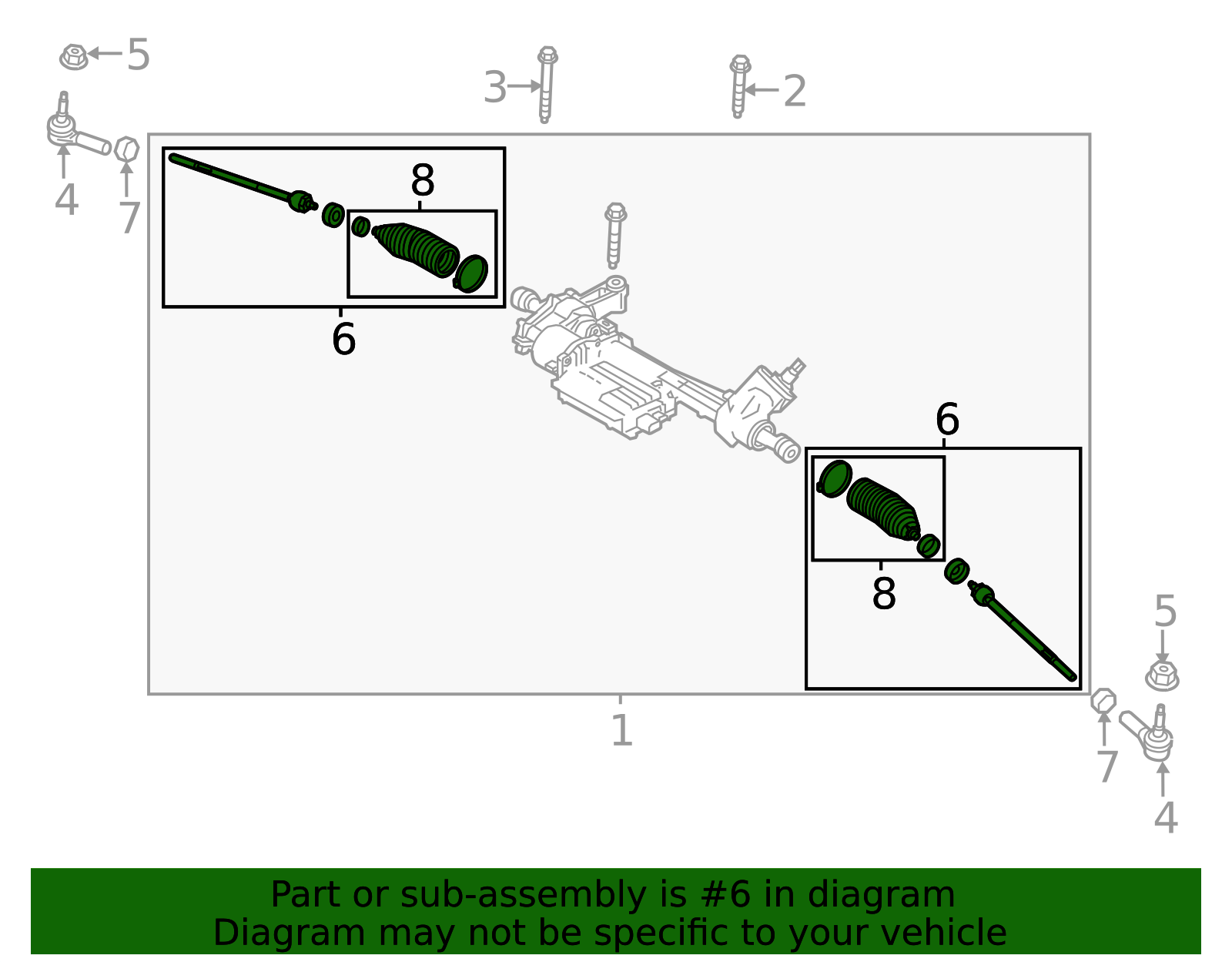 Meoe 2011-2014 Ford Mustang Motorcraft Inner Tie Rod MEOE-214 | OEM Parts Online