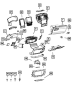 6YK17RN8AA - Interior Trim: Instrument Panel Glove Box for Mopar Image