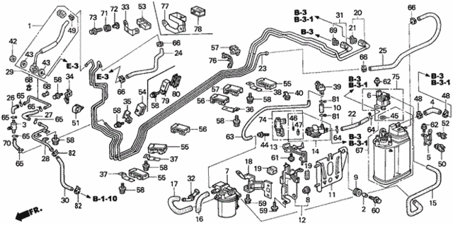 Fuel Pipe for 2002 Honda Insight #0