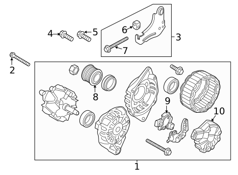 Alternator for 2019 Hyundai Accent #1