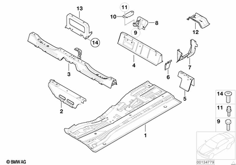Body-Rear Body for 2005 BMW X5 3.0i #2