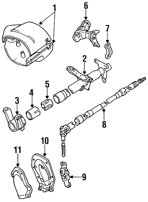 Shaft & Internal Components for 1993 Toyota Tercel #0
