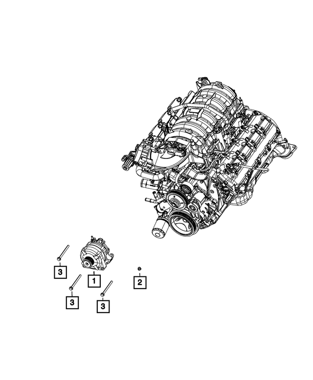 R6029643AB - Electrical: Engine Generator, Remanufactured for Mopar Image image