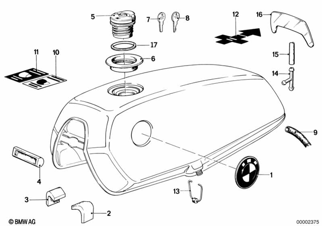 16111240159 - Fuel Supply: Retainer -  for BMW-Motorrad Image