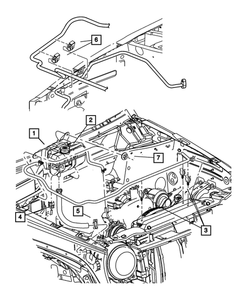 Tank, Coolant Engine for 2006 Jeep Liberty #0