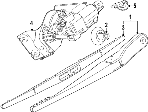 Wiper & Washer Components for 2025 Nissan Armada #1