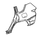 6161160C00 - Body: Quarter Panel for Lexus: LX600, LX700h Image