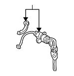 6905130330 - Body: Cylinder &amp; Keys for Lexus: GS300, GS430 Image