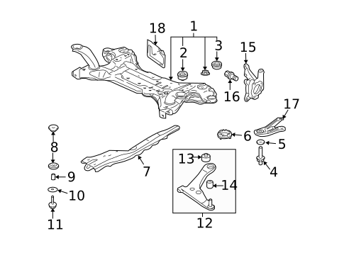 Suspension Components for 2004 Mitsubishi Endeavor #0