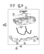 68224958AA - Fuel and Accelerator Pedal: Fuel Tank Pad for Mopar Image