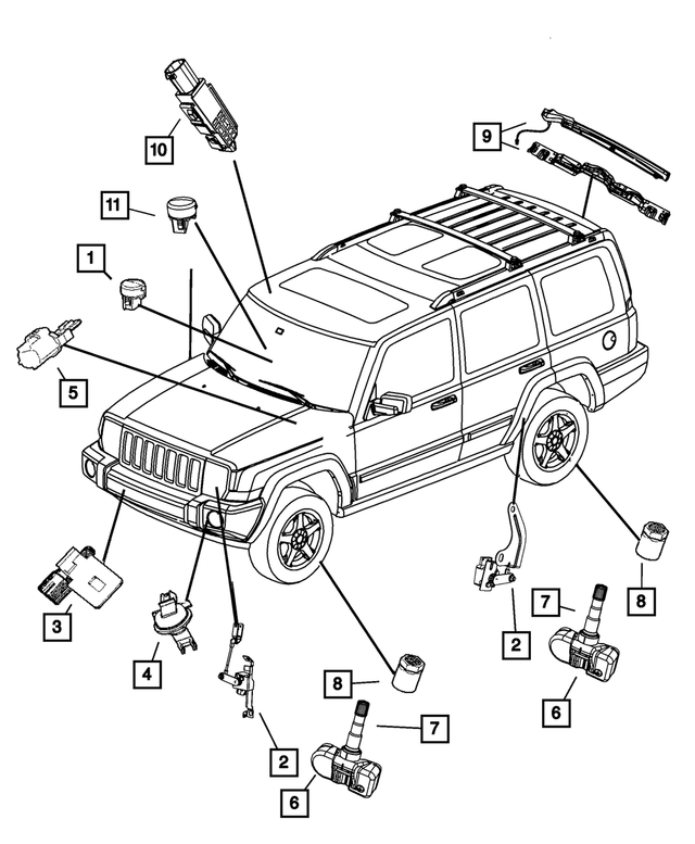 55396911AB - Electrical: Pinch Sensor, Left for Mopar Image