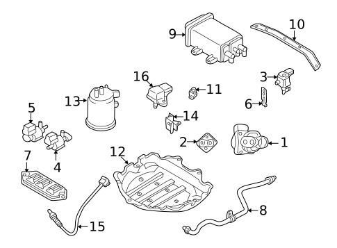 EGR System for 2003 Mazda Protege5 #0