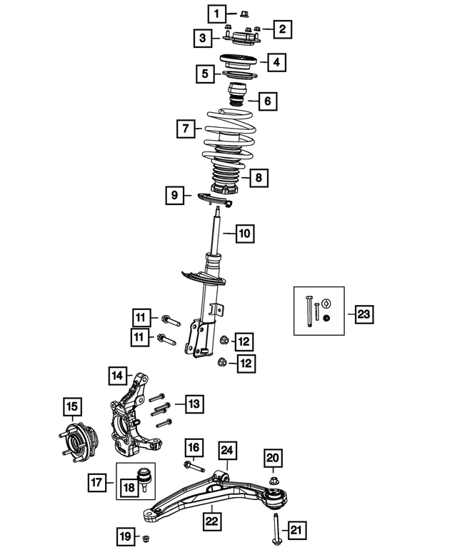 5272622AG - : Front Coil Spring, Right for Mopar Image
