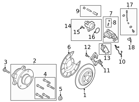 Rear Brakes for 2023 Ford Escape #0