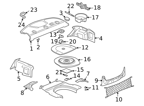 Interior Trim - Rear Body for 2005 Cadillac CTS #0