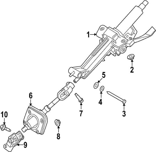 56310GI000 - : Steering Column for Hyundai Image