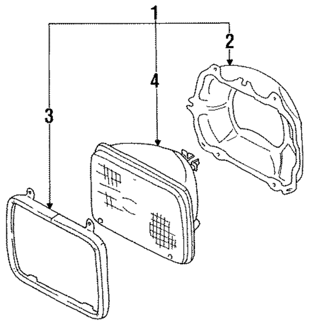 8BUD51030 - : Headlamp Assembly for Mazda Image