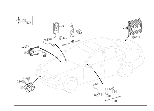 2108208402 - Electrical System: Speaker for Mercedes-Benz Image image