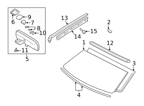 Reveal Moldings for 2001 Lexus RX300 #0