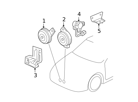 Horn for 2005 Acura MDX #0