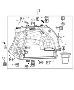 7UC13DX9AA - Interior Trim: Quarter Trim Panel for Mopar Image