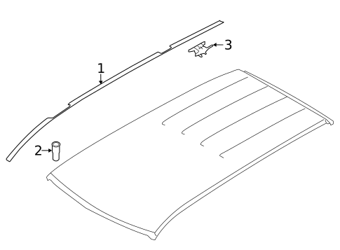 Exterior Trim - Roof for 2015 Subaru Forester #1