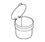 56185796182V - Body: Ashtray Assembly for Volkswagen: Passat, Tiguan Image