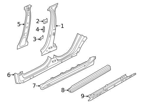 Center Pillar & Rocker for 2026 Volvo EC40 #2