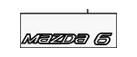 GDDC51721A - Body: Nameplate for Mazda: 6 Image