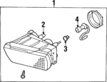 MR296083 - Electrical: Fog Lamp Assembly for Mitsubishi Image