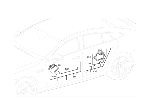 Door Wiring Harness and Door Control Module for 2021 Mercedes-Benz AMG GT 63 #0