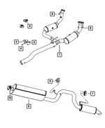 52128668AB - Exhaust: Exhaust Hanger for Dodge: Nitro | Jeep: Liberty Image