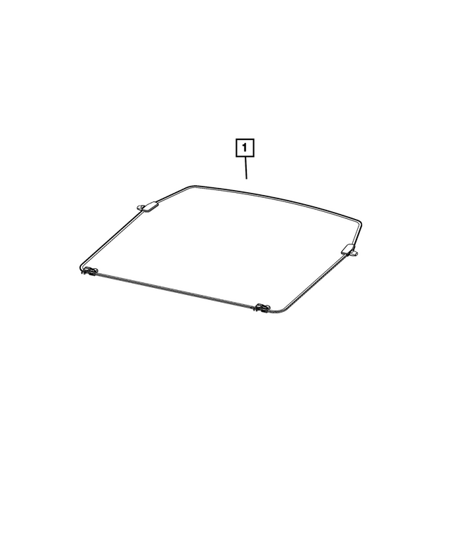 7TS67TX7AB - : Security Cargo Cover for Mopar Image