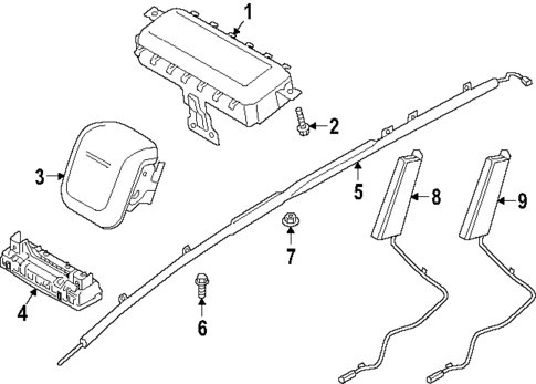 Air Bag Components for 2025 Hyundai Santa Fe #0