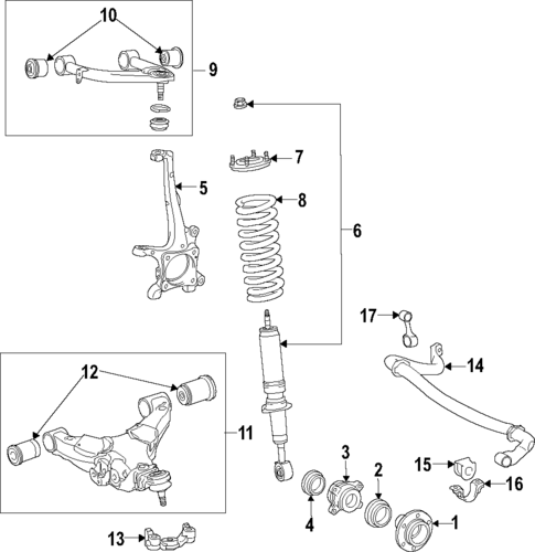 Suspension Components for 2017 Toyota Land Cruiser #1
